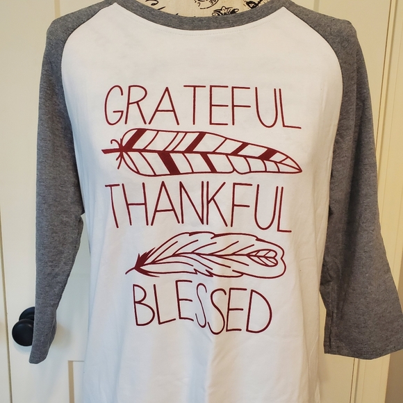 Grateful Blessed Fall Shirt-NWT - Picture 2 of 3